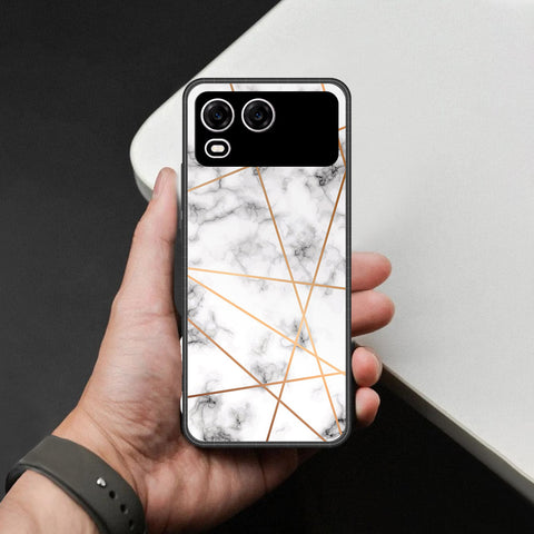 itel A200 Plus Cover - White Marble Series 2 - HQ Premium Shine Durable Shatterproof Case