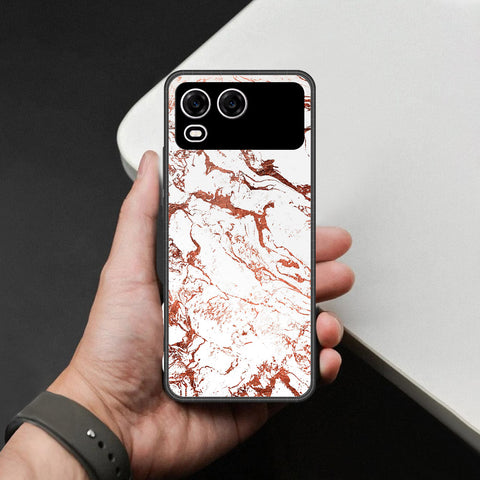 itel A200 Plus Cover - White Marble Series 2 - HQ Premium Shine Durable Shatterproof Case