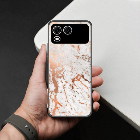 itel A200 Plus Cover - White Marble Series 2 - HQ Premium Shine Durable Shatterproof Case