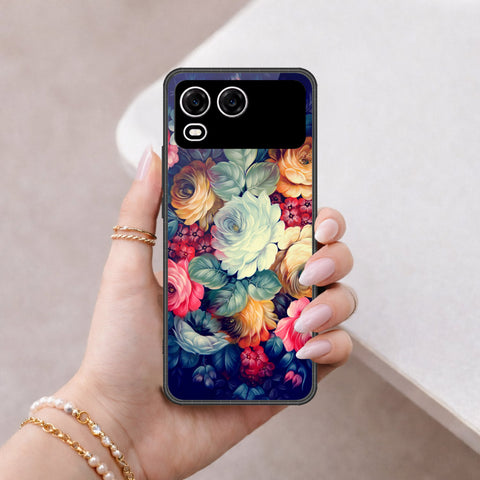 itel A200 Plus Cover - Floral Series 2 - HQ Premium Shine Durable Shatterproof Case