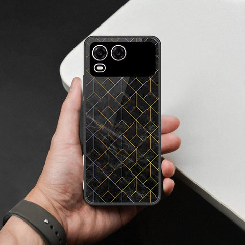 itel A200 Plus Cover - Black Marble Series - HQ Premium Shine Durable Shatterproof Case