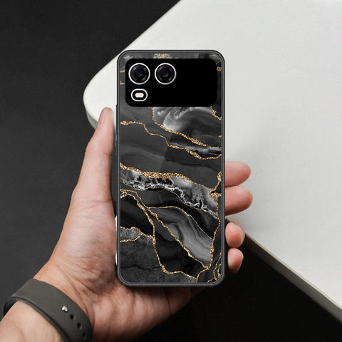 itel A200 Plus Cover - Black Marble Series - HQ Premium Shine Durable Shatterproof Case
