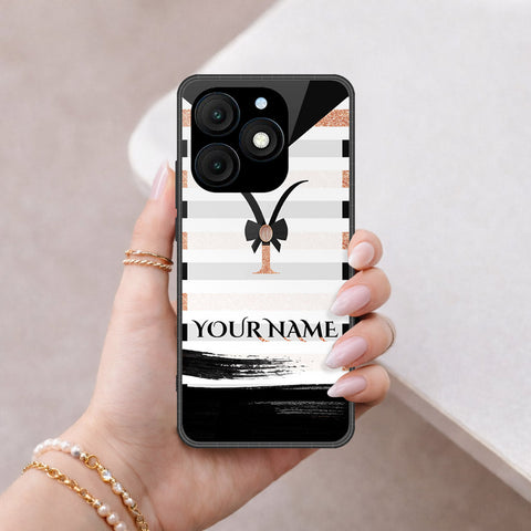 itel A50 Cover - Personalized Alphabet Series - HQ Premium Shine Durable Shatterproof Case