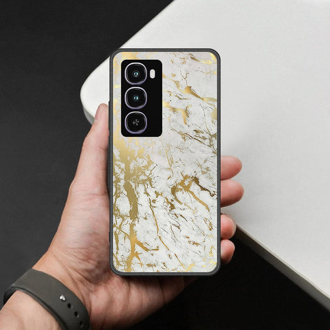 itel City 100 Cover - White Marble Series - HQ Premium Shine Durable Shatterproof Case