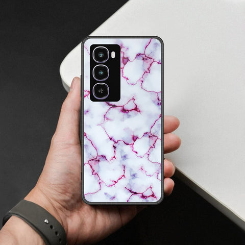 itel City 100 Cover - White Marble Series - HQ Premium Shine Durable Shatterproof Case
