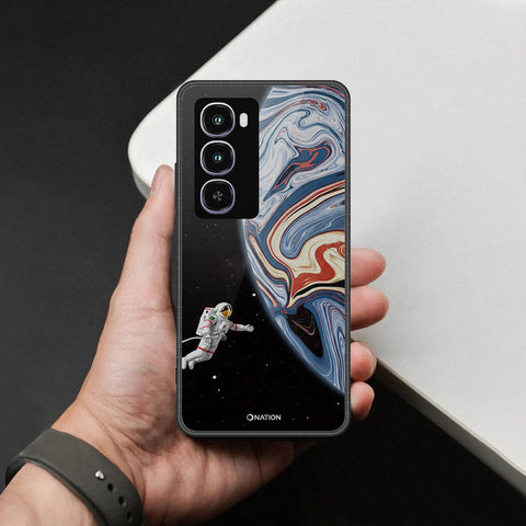 itel City 100 Cover - Cosmic Marble Astronaut Design - HQ Premium Shine Durable Shatterproof Case