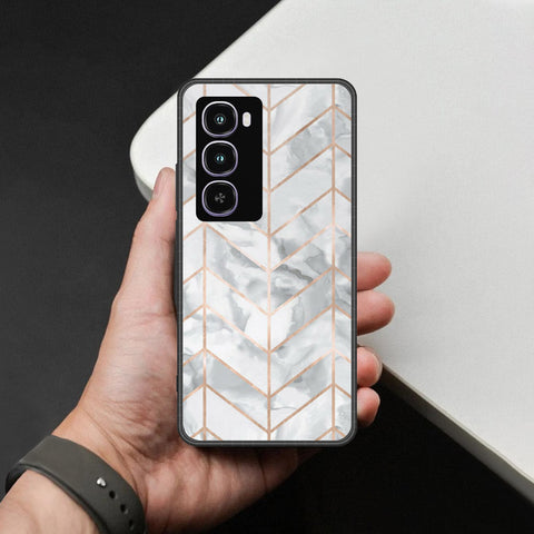 itel City 100 Cover - White Marble Series 2 - HQ Premium Shine Durable Shatterproof Case