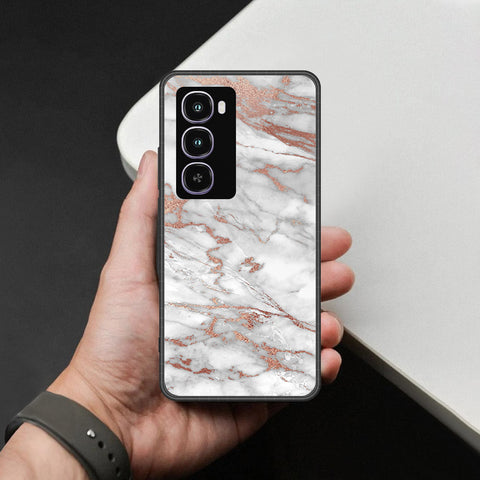 itel City 100 Cover - White Marble Series 2 - HQ Premium Shine Durable Shatterproof Case