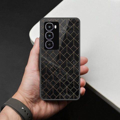 itel City 100 Cover - Black Marble Series - HQ Premium Shine Durable Shatterproof Case