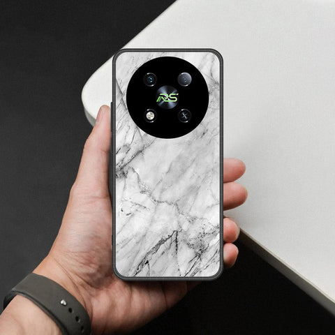 itel RS4 Cover - White Marble Series - HQ Premium Shine Durable Shatterproof Case