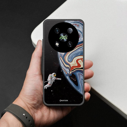 itel RS4 Cover - Cosmic Marble Astronaut Design - HQ Premium Shine Durable Shatterproof Case
