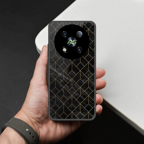 itel RS4 Cover - Black Marble Series - HQ Premium Shine Durable Shatterproof Case