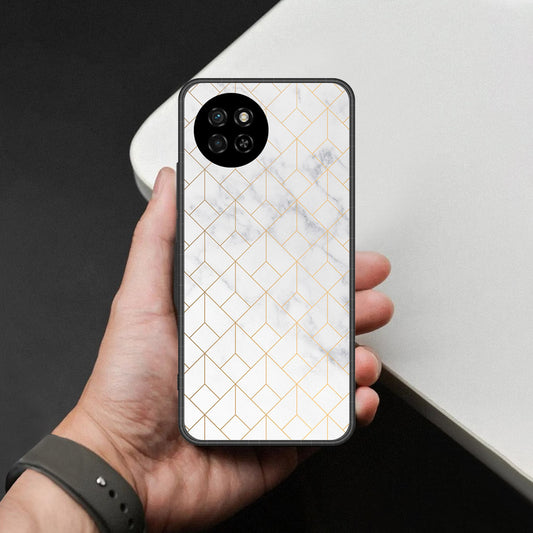itel S23 Cover - White Marble Series 2 - HQ Premium Shine Durable Shatterproof Case