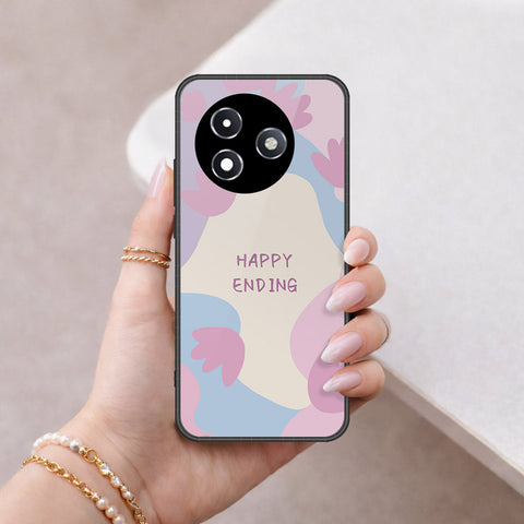 Itel S24 Cover - Happy Series - HQ Ultra Shine Premium Infinity Glass Soft Silicon Borders Case