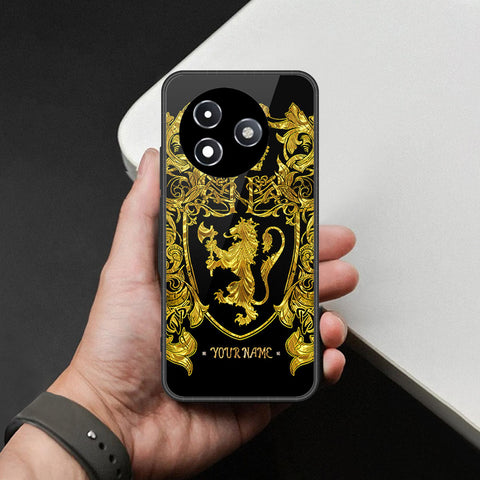Itel S24 Cover - Gold Series - HQ Ultra Shine Premium Infinity Glass Soft Silicon Borders Case