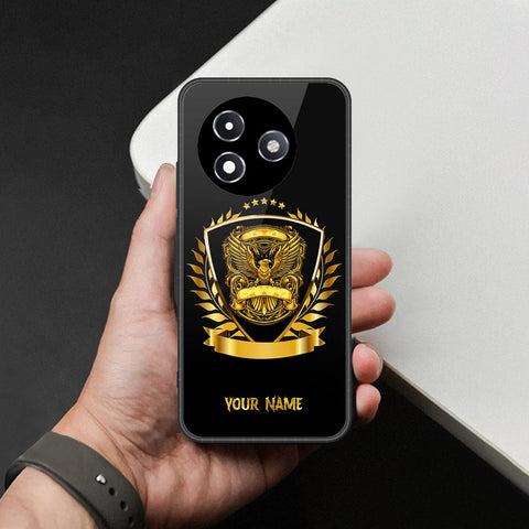 Itel S24 Cover - Gold Series - HQ Ultra Shine Premium Infinity Glass Soft Silicon Borders Case