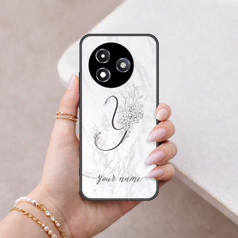 Itel S24 Cover - Personalized Alphabet Series - HQ Ultra Shine Premium Infinity Glass Soft Silicon Borders Case