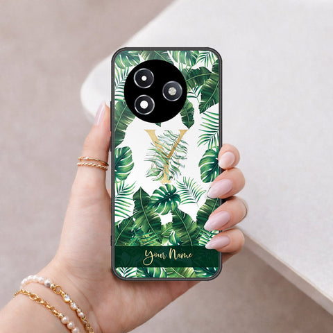 Itel S24 Cover - Personalized Alphabet Series - HQ Ultra Shine Premium Infinity Glass Soft Silicon Borders Case