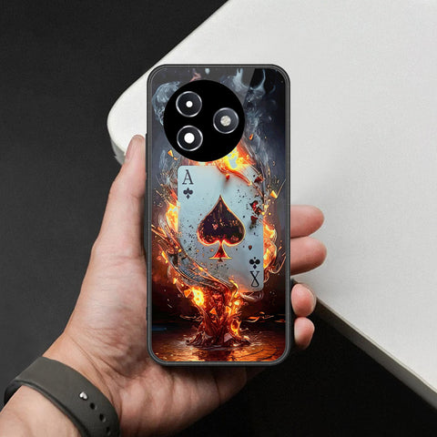Itel S24 Cover - Ace of Fire Rising Star Design - HQ Ultra Shine Premium Infinity Glass Soft Silicon Borders Case