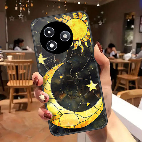 Itel S24 Cover - Celestial Starry Universe Series - HQ Ultra Shine Premium Infinity Glass Soft Silicon Borders Case