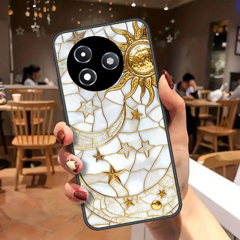 Itel S24 Cover - Celestial Starry Universe Series - HQ Ultra Shine Premium Infinity Glass Soft Silicon Borders Case