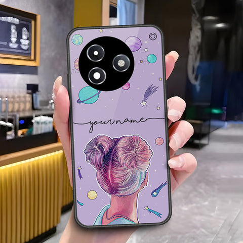 Itel S24 Cover - ONation Your Name Series - HQ Ultra Shine Premium Infinity Glass Soft Silicon Borders Case