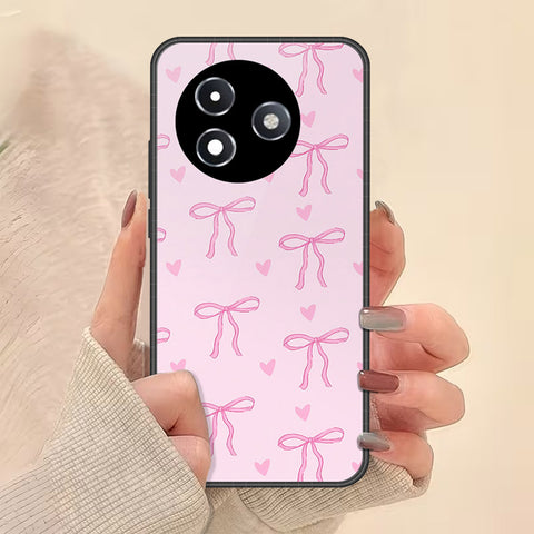 Itel S24 Cover - Onation Bow Series - HQ Ultra Shine Premium Infinity Glass Soft Silicon Borders Case