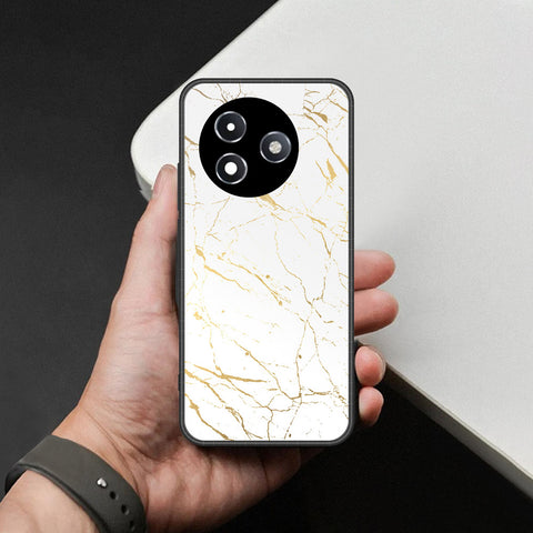 Itel S24 Cover - White Marble Series 2 - HQ Ultra Shine Premium Infinity Glass Soft Silicon Borders Case