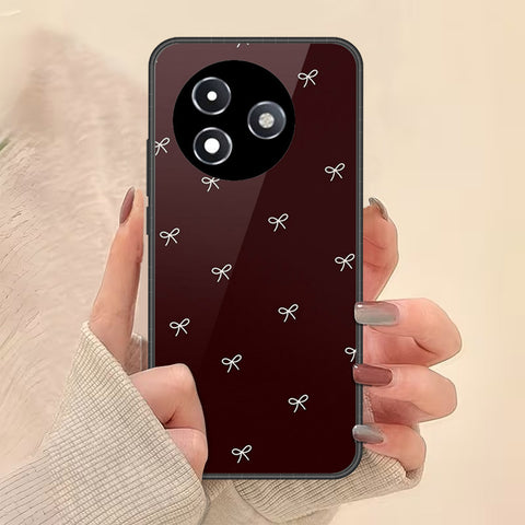 Itel S24 Cover - Onation Bow Series - HQ Ultra Shine Premium Infinity Glass Soft Silicon Borders Case