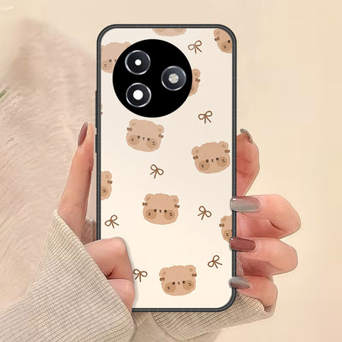 Itel S24 Cover - Onation Bow Series - HQ Ultra Shine Premium Infinity Glass Soft Silicon Borders Case