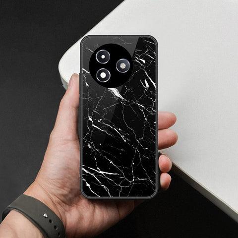 Itel S24 Cover - Black Marble Series - HQ Ultra Shine Premium Infinity Glass Soft Silicon Borders Case