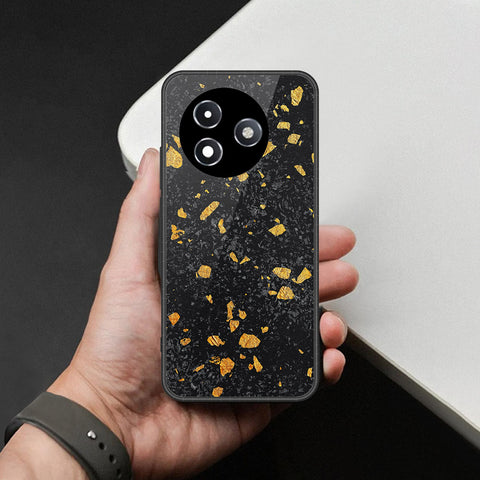 Itel S24 Cover - Black Marble Series - HQ Ultra Shine Premium Infinity Glass Soft Silicon Borders Case