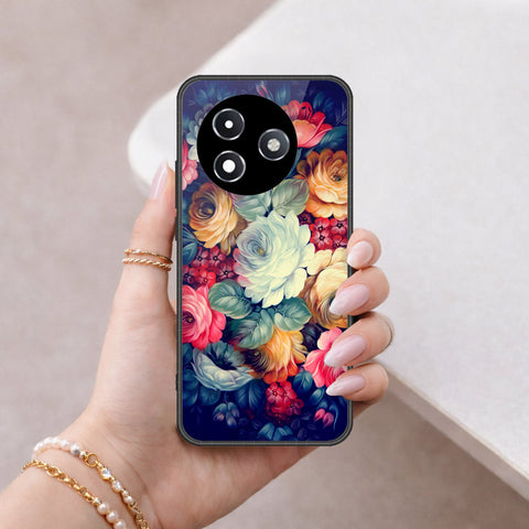 Itel S24 Cover - Floral Series 2 - HQ Ultra Shine Premium Infinity Glass Soft Silicon Borders Case