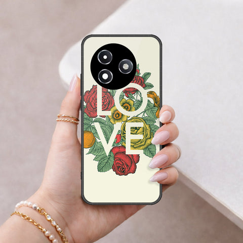 Itel S24 Cover - Floral Series 2 - HQ Ultra Shine Premium Infinity Glass Soft Silicon Borders Case
