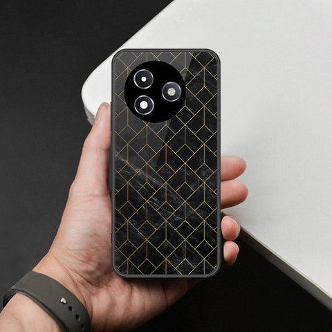 Itel S24 Cover - Black Marble Series - HQ Ultra Shine Premium Infinity Glass Soft Silicon Borders Case