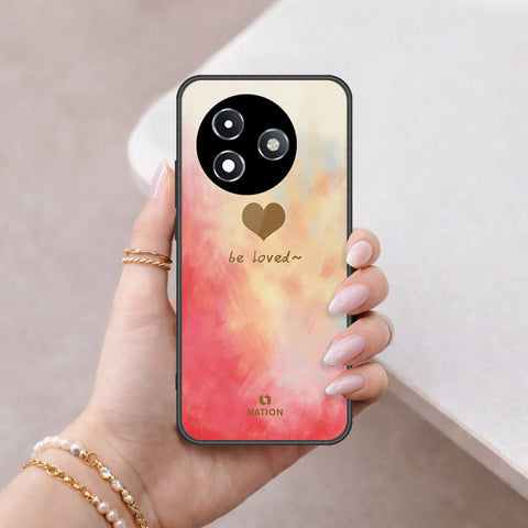 Itel S24 Cover - Onation Heart Series - HQ Ultra Shine Premium Infinity Glass Soft Silicon Borders Case