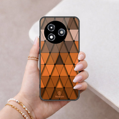 Itel S24 Cover - Onation Pyramid Series - HQ Ultra Shine Premium Infinity Glass Soft Silicon Borders Case