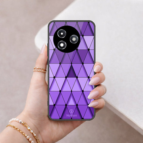 Itel S24 Cover - Onation Pyramid Series - HQ Ultra Shine Premium Infinity Glass Soft Silicon Borders Case