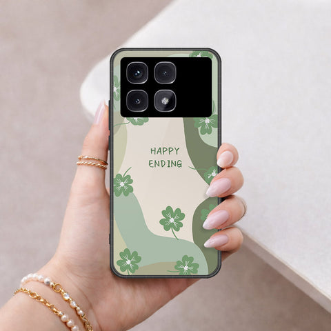 Xiaomi Redmi K70 Ultra Cover - Happy Series - HQ Ultra Shine Premium Infinity Glass Soft Silicon Borders Case