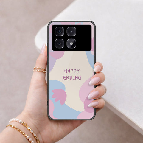 Xiaomi Redmi K70 Ultra Cover - Happy Series - HQ Ultra Shine Premium Infinity Glass Soft Silicon Borders Case
