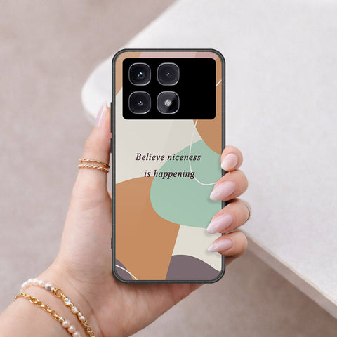 Xiaomi Redmi K70 Ultra Cover - Happy Series - HQ Ultra Shine Premium Infinity Glass Soft Silicon Borders Case