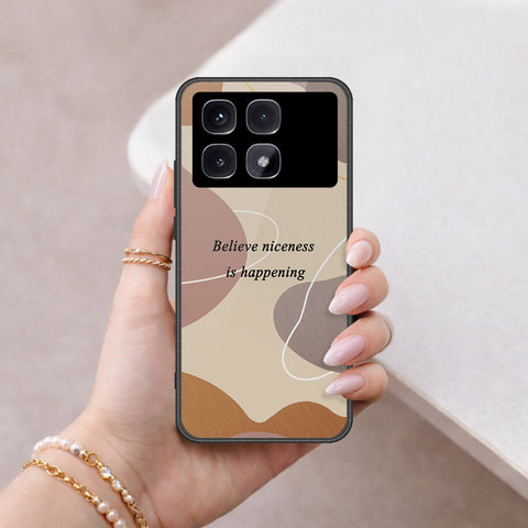Xiaomi Redmi K70 Ultra Cover - Happy Series - HQ Ultra Shine Premium Infinity Glass Soft Silicon Borders Case