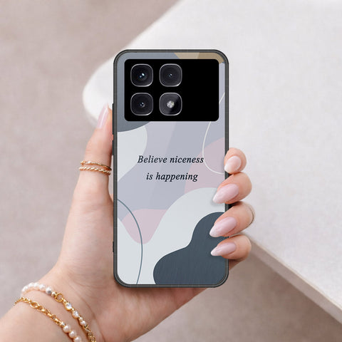 Xiaomi Redmi K70 Ultra Cover - Happy Series - HQ Ultra Shine Premium Infinity Glass Soft Silicon Borders Case