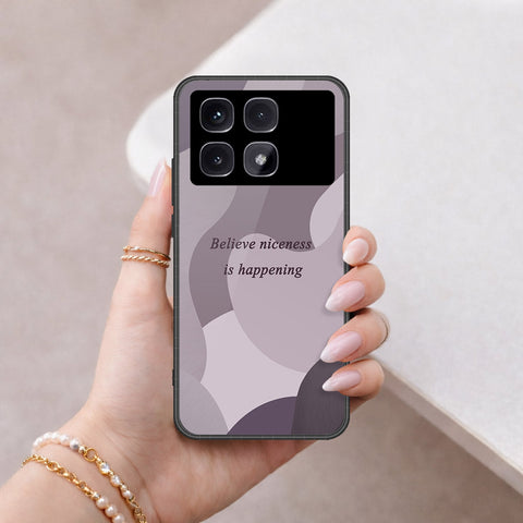 Xiaomi Redmi K70 Ultra Cover - Happy Series - HQ Ultra Shine Premium Infinity Glass Soft Silicon Borders Case