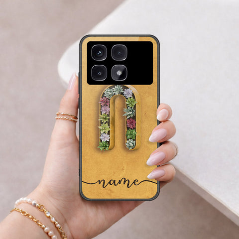 Xiaomi Redmi K70 Ultra Cover - Personalized Alphabet Series - HQ Ultra Shine Premium Infinity Glass Soft Silicon Borders Case