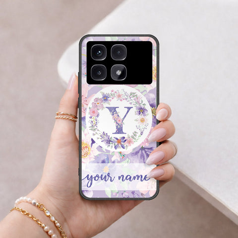 Xiaomi Redmi K70 Ultra Cover - Personalized Alphabet Series - HQ Ultra Shine Premium Infinity Glass Soft Silicon Borders Case