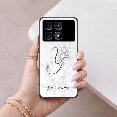 Xiaomi Redmi K70 Ultra Cover - Personalized Alphabet Series - HQ Ultra Shine Premium Infinity Glass Soft Silicon Borders Case