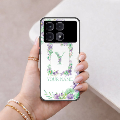 Xiaomi Redmi K70 Ultra Cover - Personalized Alphabet Series - HQ Ultra Shine Premium Infinity Glass Soft Silicon Borders Case