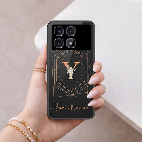 Xiaomi Redmi K70 Ultra Cover - Personalized Alphabet Series - HQ Ultra Shine Premium Infinity Glass Soft Silicon Borders Case