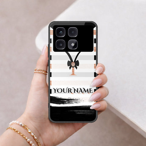 Xiaomi Redmi K70 Ultra Cover - Personalized Alphabet Series - HQ Ultra Shine Premium Infinity Glass Soft Silicon Borders Case